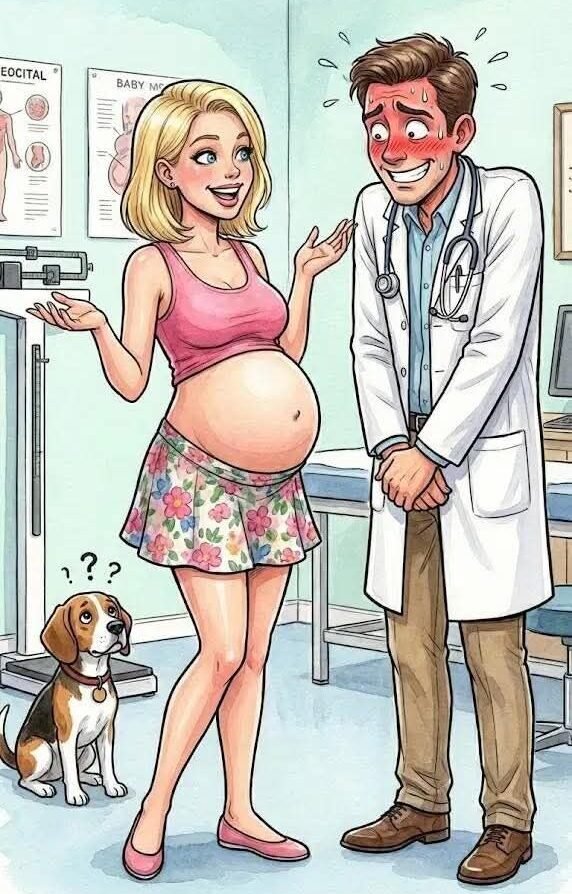 A pregnant woman went to the gynecologist