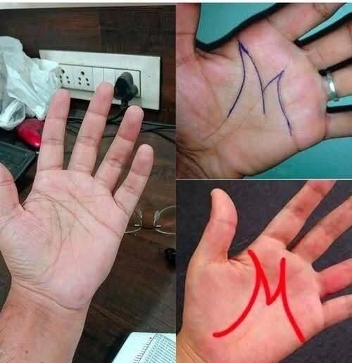 Having the letter M on the Palm of your hand means that… See more