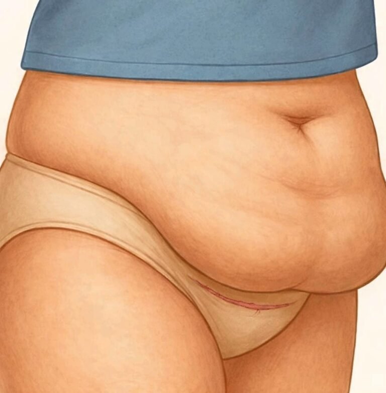 ⚠️ The Cesarean Section “Flap”: Why That Extra Lower-Belly Skin Sometimes Remains After C-Section 🩺🤰