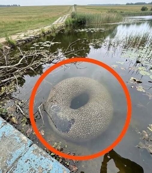 Terrifying Underwater Monster Discovered Floating In Peaceful Village Lake Leaves Locals Completely Frozen In Fear
